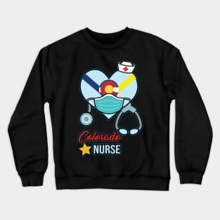 Colorado Nurse  - Love RN LPN CNA State Nursing Gift Crewneck Sweatshirt